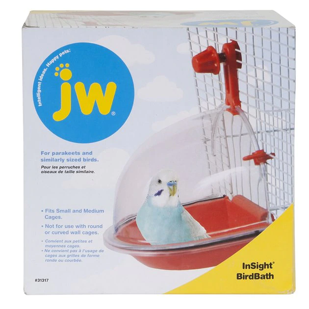 JW Pet InSight Bird Bath, Regular JW Pet InSight Bird Bath -Pet Toy Elegant Shop 102130 MAIN. SY630 V1466454962