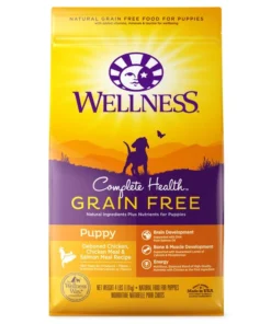Wellness Grain-Free Complete Health Puppy Deboned Chicken, Chicken Meal & Salmon Meal Recipe Dry Dog Food