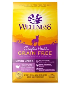 Wellness Grain-Free Complete Health Small Breed Adult Deboned Turkey, Chicken Meal & Salmon Meal Recipe Dry Dog Food