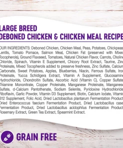 Wellness Grain-Free Complete Health Large Breed Adult Deboned Chicken & Chicken Meal Recipe Dry Dog Food 5 Wellness Grain-Free Complete Health Large Breed Adult Deboned Chicken & Chicken Meal Recipe Dry Dog Food -Pet Toy Elegant Shop 106882 PT3. SY630 V1605759141