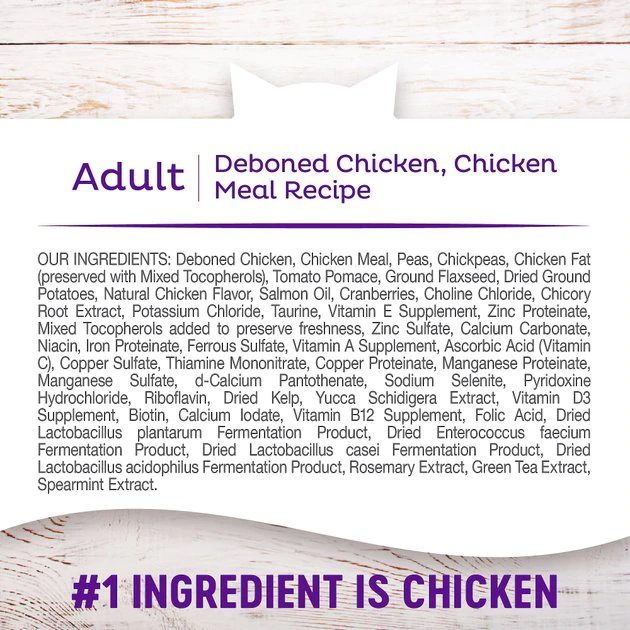 Wellness Complete Health Natural Grain-Free Deboned Chicken & Chicken Meal Dry Cat Food, 2.25-lb bag Wellness Complete Health Natural Grain-Free Deboned Chicken & Chicken Meal Dry Cat Food -Pet Toy Elegant Shop 114495 PT3. SY630 V1636507931
