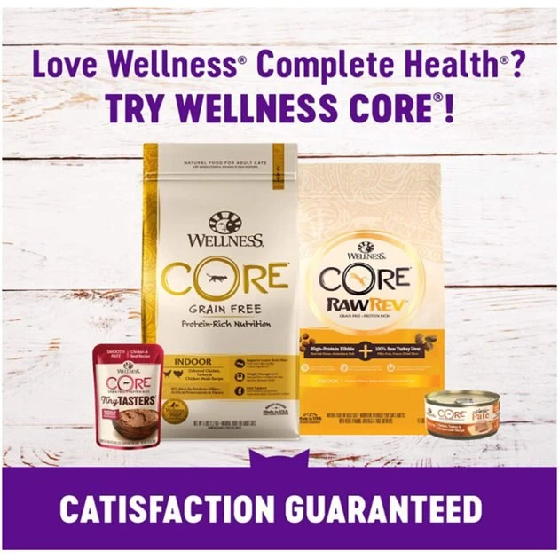 Wellness Complete Health Natural Grain-Free Deboned Chicken & Chicken Meal Dry Cat Food, 2.25-lb bag Wellness Complete Health Natural Grain-Free Deboned Chicken & Chicken Meal Dry Cat Food -Pet Toy Elegant Shop 114495 PT6. SY630 V1636513999