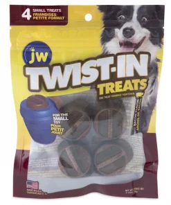 JW Pet Twist-In Bacon Flavor Small Refill Dog Treats, 4 count
