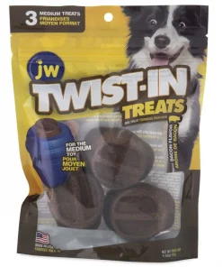 JW Pet Twist-In Bacon Flavor Medium Refill Dog Treats, 3 count