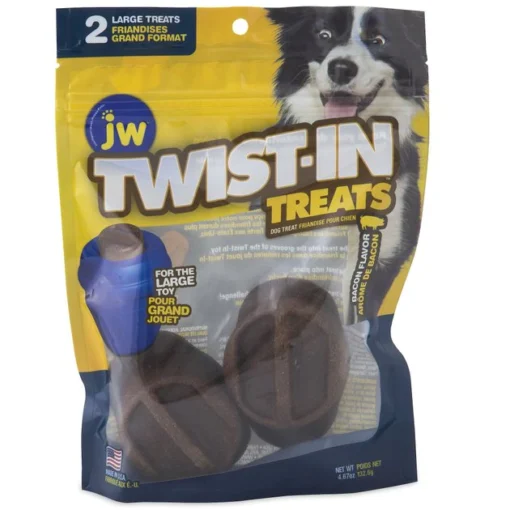 JW Pet Twist-In Bacon Flavor Large Refill Dog Treats, 2 count -Pet Toy Elegant Shop 278561 MAIN. SY630 V1615338219