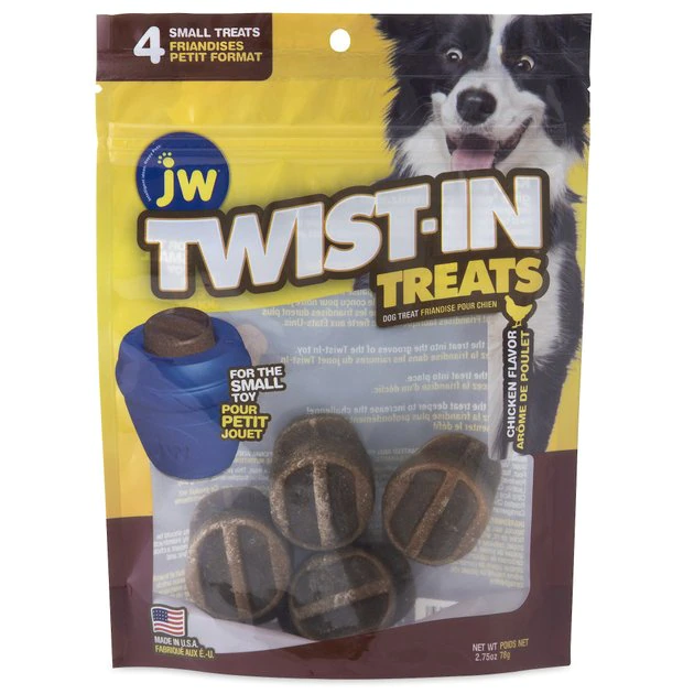 JW Pet Twist-In Chicken Flavor Small Refill Dog Treats, 4 count 3 JW Pet Twist-In Chicken Flavor Small Refill Dog Treats, 4 count