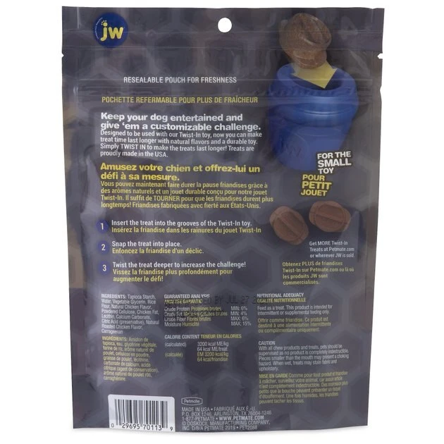 JW Pet Twist-In Chicken Flavor Small Refill Dog Treats, 4 count 4 JW Pet Twist-In Chicken Flavor Small Refill Dog Treats, 4 count - Image 2