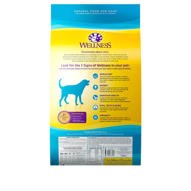 Wellness Complete Health Adult Whitefish & Sweet Potato Recipe Dry Food + CORE Bowl Boosters Heart Health Dry Dog Food Topper 4 Wellness Complete Health Adult Whitefish & Sweet Potato Recipe Dry Food + CORE Bowl Boosters Heart Health Dry Dog Food Topper - Image 2