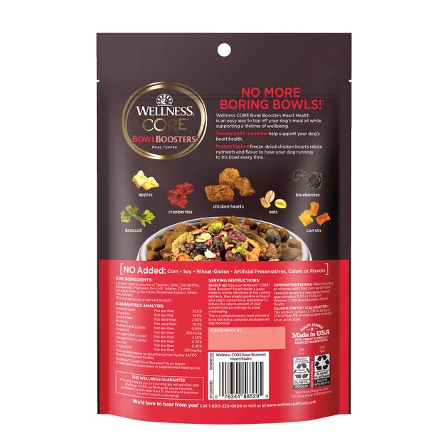 Wellness Complete Health Adult Whitefish & Sweet Potato Recipe Dry Food + CORE Bowl Boosters Heart Health Dry Dog Food Topper 7 Wellness Complete Health Adult Whitefish & Sweet Potato Recipe Dry Food + CORE Bowl Boosters Heart Health Dry Dog Food Topper - Image 5