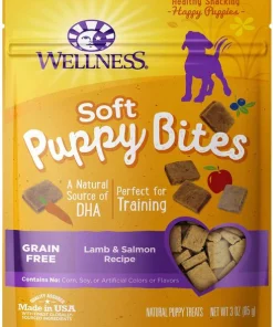 Wellness Complete Health Puppy Deboned Chicken, Oatmeal & Salmon Meal Recipe Dry Food + Soft Puppy Bites Lamb & Salmon Recipe Grain-Free Dog Treats 5 Wellness Complete Health Puppy Deboned Chicken, Oatmeal & Salmon Meal Recipe Dry Food + Soft Puppy Bites Lamb & Salmon Recipe Grain-Free Dog Treats -Pet Toy Elegant Shop 294006 PT3. SY630 V1620080542