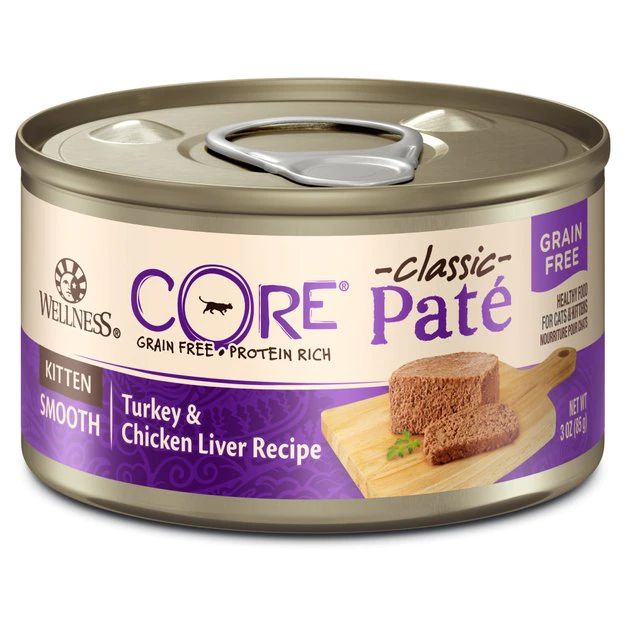 Wellness Complete Health Kitten Formula Grain-Free Canned Food + CORE Natural Grain-Free Turkey & Chicken Liver Pate Canned Kitten Food Wellness Complete Health Kitten Formula Grain-Free Canned Food + CORE Natural Grain-Free Turkey & Chicken Liver Pate Canned Kitten Food -Pet Toy Elegant Shop 294276 PT5. SY630 V1621987941
