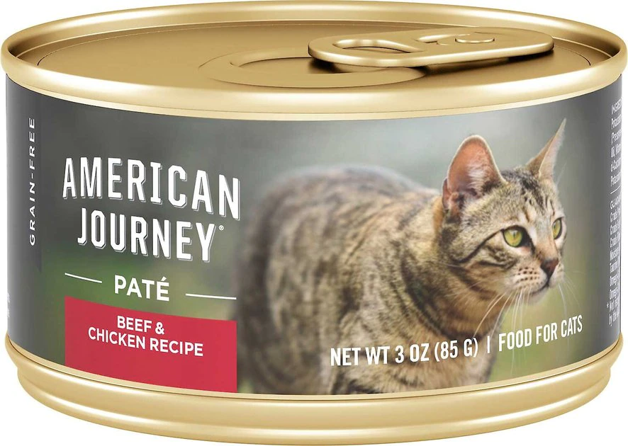 American Journey Pate Beef & Chicken Recipe Grain-Free Canned Cat Food, 3-oz, case of 24 + Wellness Complete Health Adult Beef & Chicken Formula Grain-Free Canned Cat Food, 3-oz, case of 24 American Journey||Wellness American Journey Pate Beef & Chicken Recipe Grain-Free Canned Cat Food, 3-oz, case of 24 + Wellness Complete Health Adult Beef & Chicken Formula Grain-Free Canned Cat Food, 3-oz, case of 24 -Pet Toy Elegant Shop 297786 PT1. SY630 V1621261039
