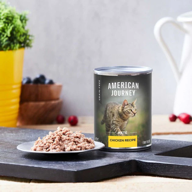 American Journey Pate Chicken Recipe Grain-Free Canned Cat Food, 12.5-oz, case of 12 + Wellness Complete Health Pate Chicken Entree Grain-Free Canned Cat Food, 12.5-oz, case of 12 American Journey||Wellness American Journey Pate Chicken Recipe Grain-Free Canned Cat Food, 12.5-oz, case of 12 + Wellness Complete Health Pate Chicken Entree Grain-Free Canned Cat Food, 12.5-oz, case of 12 -Pet Toy Elegant Shop 297788 PT2. SY630 V1621261034