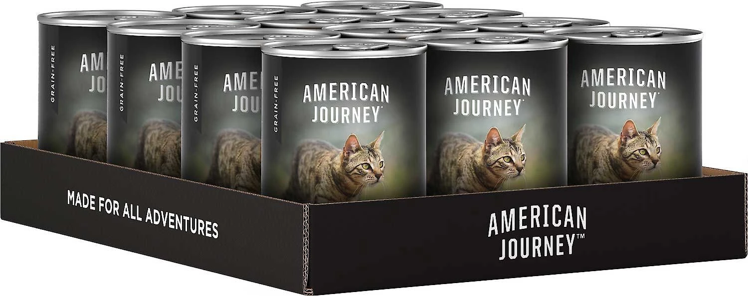 American Journey Pate Chicken Recipe Grain-Free Canned Cat Food, 12.5-oz, case of 12 + Wellness Complete Health Pate Chicken Entree Grain-Free Canned Cat Food, 12.5-oz, case of 12 American Journey||Wellness American Journey Pate Chicken Recipe Grain-Free Canned Cat Food, 12.5-oz, case of 12 + Wellness Complete Health Pate Chicken Entree Grain-Free Canned Cat Food, 12.5-oz, case of 12 -Pet Toy Elegant Shop 297788 PT3. SY630 V1621261061