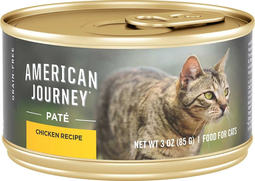 American Journey Pate Chicken Recipe Grain-Free Canned Cat Food, 3-oz, case of 24 + Wellness Complete Health Pate Chicken Entree Grain-Free Canned Cat Food, 3-oz, case of 24 American Journey||Wellness American Journey Pate Chicken Recipe Grain-Free Canned Cat Food, 3-oz, case of 24 + Wellness Complete Health Pate Chicken Entree Grain-Free Canned Cat Food, 3-oz, case of 24 -Pet Toy Elegant Shop 297790 PT1. SY630 V1623253351