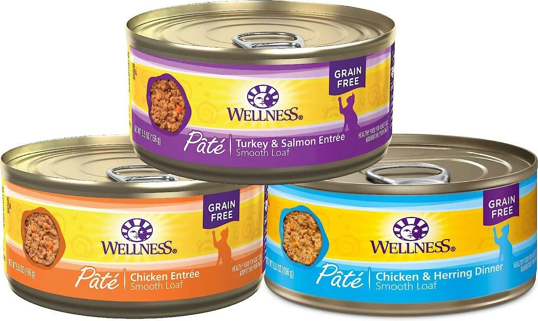 American Journey Pate Poultry Variety Pack Grain-Free Canned Cat Food, 12.5-oz, case of 12 + Wellness Complete Health Poultry Lovers Pate Variety Pack Grain-Free Canned Cat Food, 5.5-oz, case of 30 American Journey||Wellness American Journey Pate Poultry Variety Pack Grain-Free Canned Cat Food, 12.5-oz, case of 12 + Wellness Complete Health Poultry Lovers Pate Variety Pack Grain-Free Canned Cat Food, 5.5-oz, case of 30 -Pet Toy Elegant Shop 297796 PT4. SY630 V1623253964