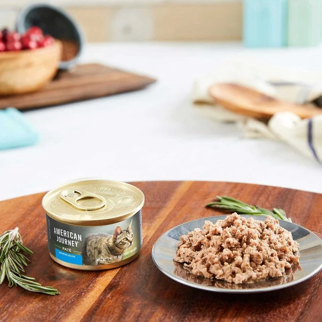 American Journey Pate Salmon Recipe Grain-Free Canned Cat Food, 3-oz, case of 24 + Wellness Complete Health Turkey & Salmon Formula Grain-Free Canned Cat Food, 3-oz, case of 24 American Journey||Wellness American Journey Pate Salmon Recipe Grain-Free Canned Cat Food, 3-oz, case of 24 + Wellness Complete Health Turkey & Salmon Formula Grain-Free Canned Cat Food, 3-oz, case of 24 -Pet Toy Elegant Shop 297798 PT2. SY630 V1623254549