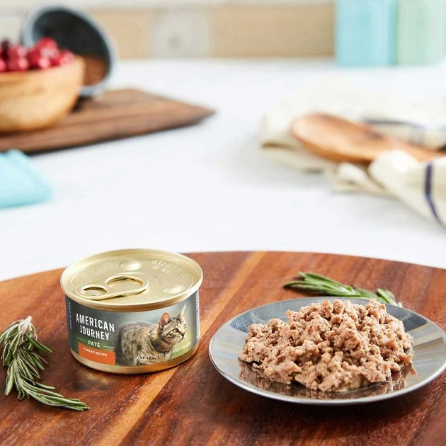 American Journey Pate Turkey Recipe Grain-Free Canned Cat Food, 3-oz, case of 24 + Wellness Complete Health Turkey Formula Grain-Free Canned Cat Food, 3-oz, case of 24 American Journey||Wellness American Journey Pate Turkey Recipe Grain-Free Canned Cat Food, 3-oz, case of 24 + Wellness Complete Health Turkey Formula Grain-Free Canned Cat Food, 3-oz, case of 24 -Pet Toy Elegant Shop 297804 PT2. SY630 V1623255756
