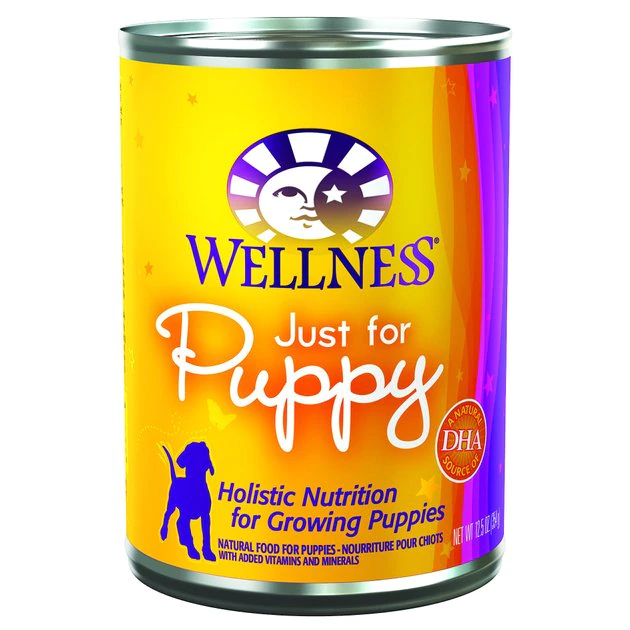 Wellness Complete Health Just for Puppy Canned Dog Food, 12.5-oz, case of 12 + Wellness Soft Puppy Bites Lamb & Salmon Recipe Grain-Free Dog Treats, 3-oz pouch 4 Wellness Complete Health Just for Puppy Canned Dog Food, 12.5-oz, case of 12 + Wellness Soft Puppy Bites Lamb & Salmon Recipe Grain-Free Dog Treats, 3-oz pouch - Image 2
