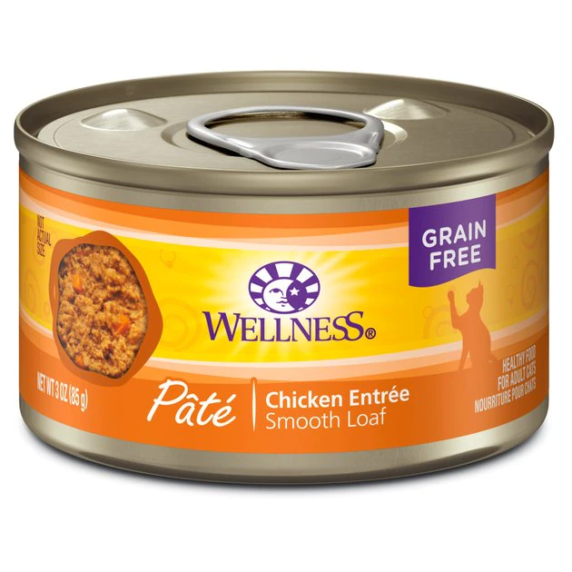 Wellness Complete Health Pate Chicken Entree Grain-Free Canned Cat Food, 3-oz, case of 24 + Wellness Complete Health Natural Grain-Free Deboned Chicken & Chicken Meal Dry Cat Food, 11.5-lb bag Wellness Complete Health Pate Chicken Entree Grain-Free Canned Cat Food, 3-oz, case of 24 + Wellness Complete Health Natural Grain-Free Deboned Chicken & Chicken Meal Dry Cat Food, 11.5-lb bag -Pet Toy Elegant Shop 298666 PT1. SY630 V1621988245