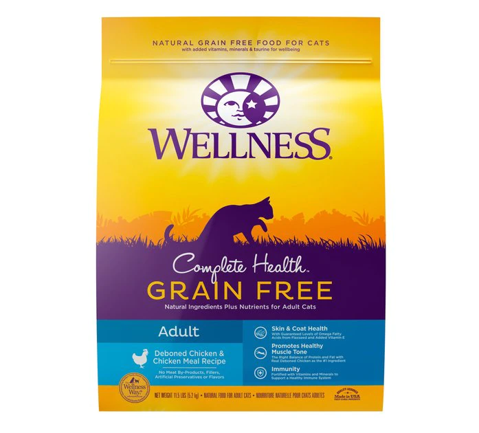 Wellness Complete Health Pate Chicken Entree Grain-Free Canned Cat Food, 3-oz, case of 24 + Wellness Complete Health Natural Grain-Free Deboned Chicken & Chicken Meal Dry Cat Food, 11.5-lb bag Wellness Complete Health Pate Chicken Entree Grain-Free Canned Cat Food, 3-oz, case of 24 + Wellness Complete Health Natural Grain-Free Deboned Chicken & Chicken Meal Dry Cat Food, 11.5-lb bag -Pet Toy Elegant Shop 298666 PT4. SY630 V1621988583