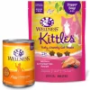 Wellness Complete Health Pate Chicken Entree Grain-Free Canned Cat Food, 12.5-oz, case of 12 + Wellness Kittles Grain-Free Salmon & Cranberries Recipe Crunchy Cat Treats, 6-oz bag -Pet Toy Elegant Shop 298672 MAIN. SY630 V1621303644