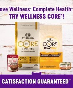 Wellness Complete Health Poultry Lovers Pate Variety Pack Grain-Free Canned Cat Food, 5.5-oz, case of 30 + Wellness Complete Health Grain-Free Indoor Healthy Weight Chicken Recipe Dry Cat Food, 11.5-lb bag -Pet Toy Elegant Shop 298674 PT7. SY630 V1621986760