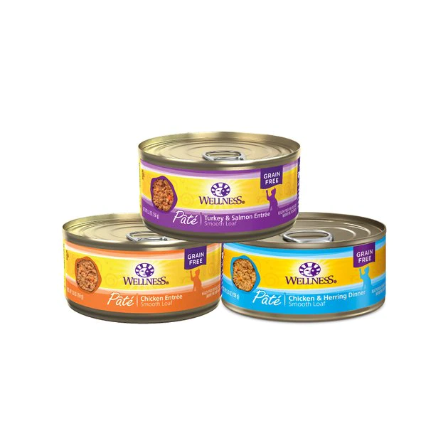 Wellness Complete Health Poultry Lovers Pate Variety Pack Grain-Free Canned Cat Food, 5.5-oz, case of 30 + Wellness Complete Health Natural Grain-Free Deboned Chicken & Chicken Meal Dry Cat Food, 11.5-lb bag Wellness Complete Health Poultry Lovers Pate Variety Pack Grain-Free Canned Cat Food, 5.5-oz, case of 30 + Wellness Complete Health Natural Grain-Free Deboned Chicken & Chicken Meal Dry Cat Food, 11.5-lb bag -Pet Toy Elegant Shop 298676 PT1. SY630 V1621991002