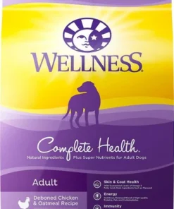 Wellness Complete Health Adult Deboned Chicken & Oatmeal Recipe Dry Food + Pate Variety Pack Wet Dog Food -Pet Toy Elegant Shop 353432 PT1. SY630 V1639544530