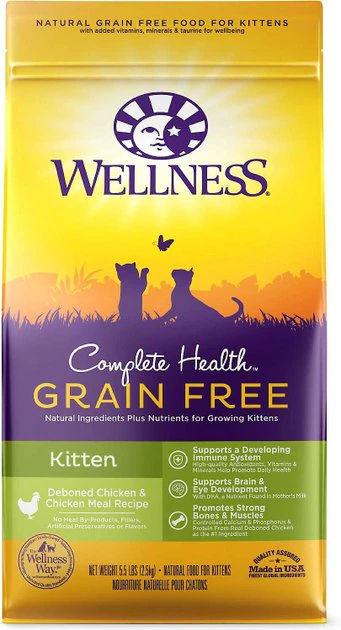 Wellness Complete Health Natural Grain-Free Deboned Chicken & Chicken Meal Dry Kitten Food + Kitten Variety Pack Grain-Free Canned Cat Food Wellness Complete Health Natural Grain-Free Deboned Chicken & Chicken Meal Dry Kitten Food + Kitten Variety Pack Grain-Free Canned Cat Food -Pet Toy Elegant Shop 353443 PT1. SY630 V1639530685