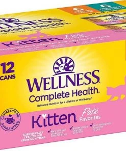 Wellness Complete Health Natural Grain-Free Deboned Chicken & Chicken Meal Dry Kitten Food + Kitten Variety Pack Grain-Free Canned Cat Food 7 Wellness Complete Health Natural Grain-Free Deboned Chicken & Chicken Meal Dry Kitten Food + Kitten Variety Pack Grain-Free Canned Cat Food -Pet Toy Elegant Shop 353443 PT5. SY630 V1639527384