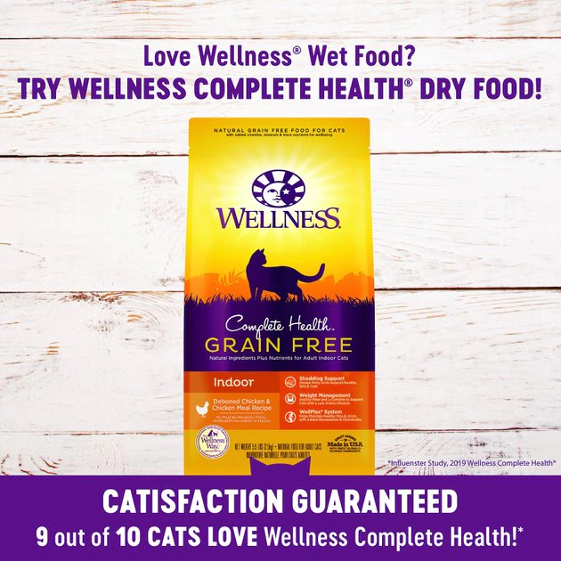 Wellness Complete Health Pate Chicken Entree Grain-Free Canned Cat Food, 3-oz, case of 24 Wellness Complete Health Pate Chicken Entree Grain-Free Canned Cat Food -Pet Toy Elegant Shop 49269 PT6. SY630 V1594919474