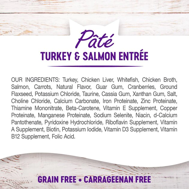 Wellness Complete Health Turkey & Salmon Formula Grain-Free Canned Cat Food, 3-oz, case of 24 Wellness Complete Health Turkey & Salmon Formula Grain-Free Canned Cat Food -Pet Toy Elegant Shop 49281 PT3. SY630 V1594841473