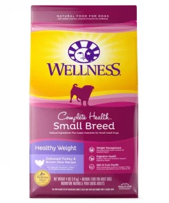 Wellness Small Breed Complete Health Adult Healthy Weight Turkey & Brown Rice Recipe Dry Dog Food