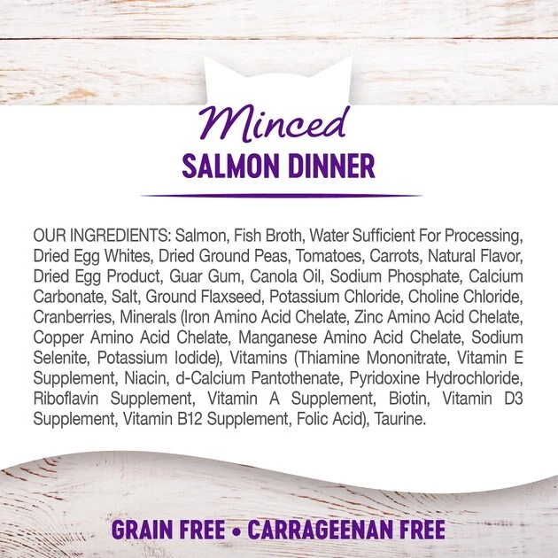 Wellness Complete Health Natural Minced Salmon Dinner Grain-Free Canned Cat Food, 3-oz, case of 24 Wellness Complete Health Natural Minced Salmon Dinner Grain-Free Canned Cat Food -Pet Toy Elegant Shop 52112 PT3. SY630 V1636520600