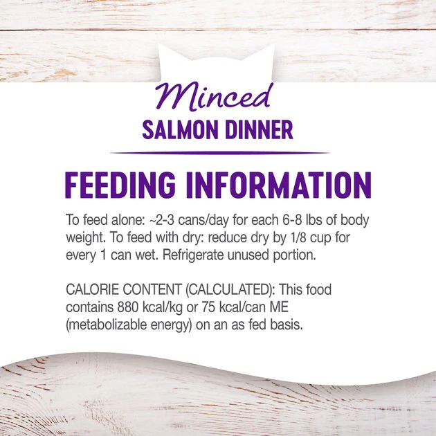 Wellness Complete Health Natural Minced Salmon Dinner Grain-Free Canned Cat Food, 3-oz, case of 24 Wellness Complete Health Natural Minced Salmon Dinner Grain-Free Canned Cat Food -Pet Toy Elegant Shop 52112 PT5. SY630 V1636497800