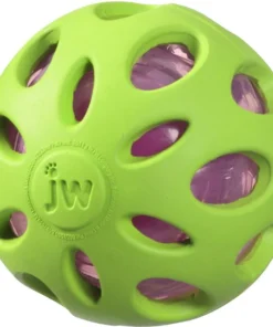 JW Pet Crackle Heads Ball Dog Toy, Color Varies