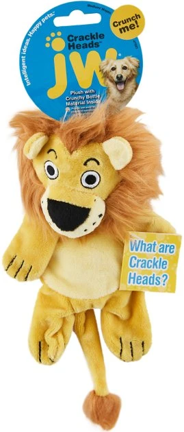 JW Pet Crackle Heads Leroy the Lion Dog Toy -Pet Toy Elegant Shop 53333 MAIN. SY630 V1504041073