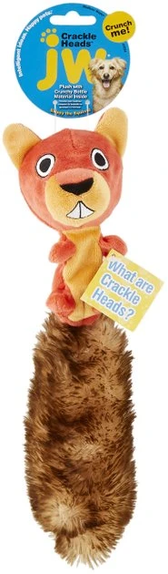 JW Pet Crackle Heads Skippy the Squirrel Dog Toy, Medium JW Pet Crackle Heads Skippy the Squirrel Dog Toy -Pet Toy Elegant Shop 53335 PT2. SY630 V1530909916