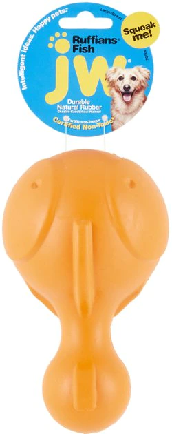 JW Pet Ruffians Fish Squeaky Dog Toy, Color Varies JW Pet Ruffians Fish Squeaky Dog Toy, Color Varies -Pet Toy Elegant Shop 53408 PT2. SY630 V1531446451