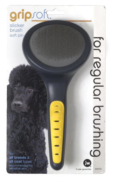 JW Pet Gripsoft Slicker Brush Soft Pin JW Pet Gripsoft Slicker Brush Soft Pin -Pet Toy Elegant Shop 55110. SY630 V1460478784