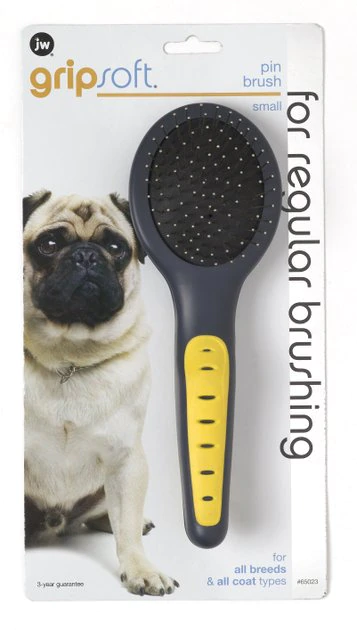 JW Pet Gripsoft Small Pin Brush JW Pet Gripsoft Small Pin Brush -Pet Toy Elegant Shop 55115. SY630 V1460478784