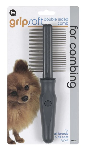 JW Pet Gripsoft Double Sided Comb -Pet Toy Elegant Shop 55135 MAIN. SY630 V1475247221