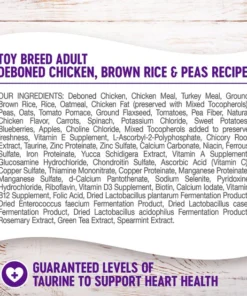 Wellness Toy Breed Complete Health Adult Deboned Chicken, Brown Rice & Peas Recipe Dry Dog Food -Pet Toy Elegant Shop 64431 PT3. SY630 V1651010785