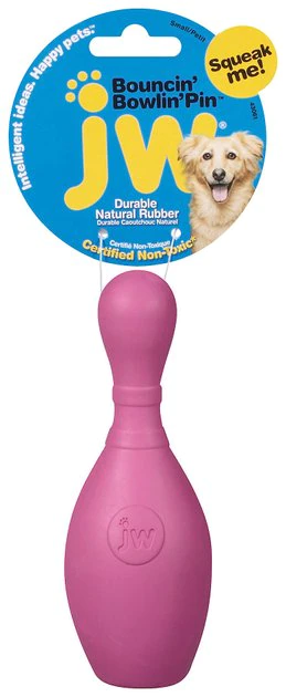 JW Pet iSqueak Bouncin' Bowlin' Pin Dog Toy, Color Varies, Small JW Pet iSqueak Bouncin' Bowlin' Pin Dog Toy, Color Varies -Pet Toy Elegant Shop 71020. SY630 V1460478784