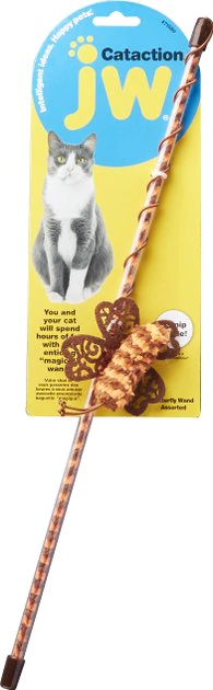 JW Pet Cataction Butterfly Wand Cat Toy JW Pet Cataction Butterfly Wand Cat Toy -Pet Toy Elegant Shop 73749 PT2. SY630 V1525719135