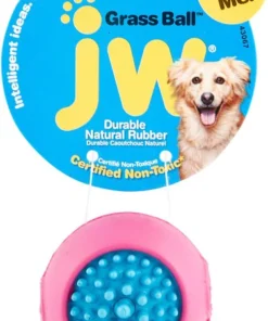 JW Pet Grass Ball Dog Toy, Color Varies