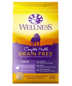 Wellness Grain-Free Complete Health Adult Deboned Chicken & Chicken Meal Recipe Dry Dog Food