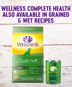 Wellness Grain-Free Complete Health Adult Lamb & Lamb Meal Recipe Dry Dog Food -Pet Toy Elegant Shop 95679 PT6. SY630 V1605754308